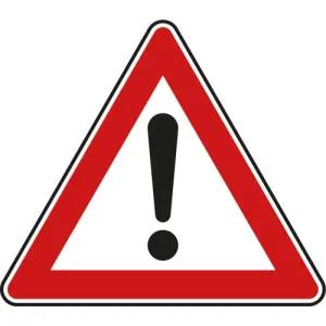 Straßenschild Achtung