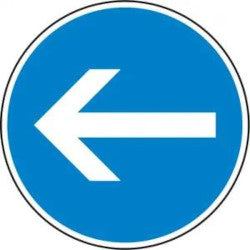 Straßenschild Vorgeschriebene Fahrtrichtung