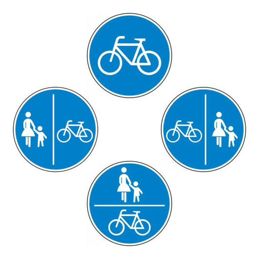 Straßenschild Fuß- und Radwege