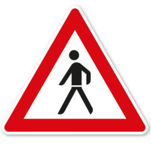 Straßenschild Achtung