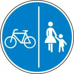 Straßenschild Fuß- und Radwege