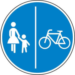 Straßenschild Fuß- und Radwege