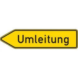 Straßenschild Umleitung