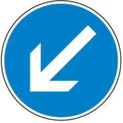 Straßenschild Vorgeschriebene Fahrtrichtung