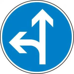 Straßenschild Vorgeschriebene Fahrtrichtung