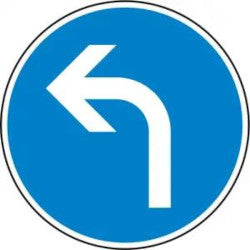 Straßenschild Vorgeschriebene Fahrtrichtung